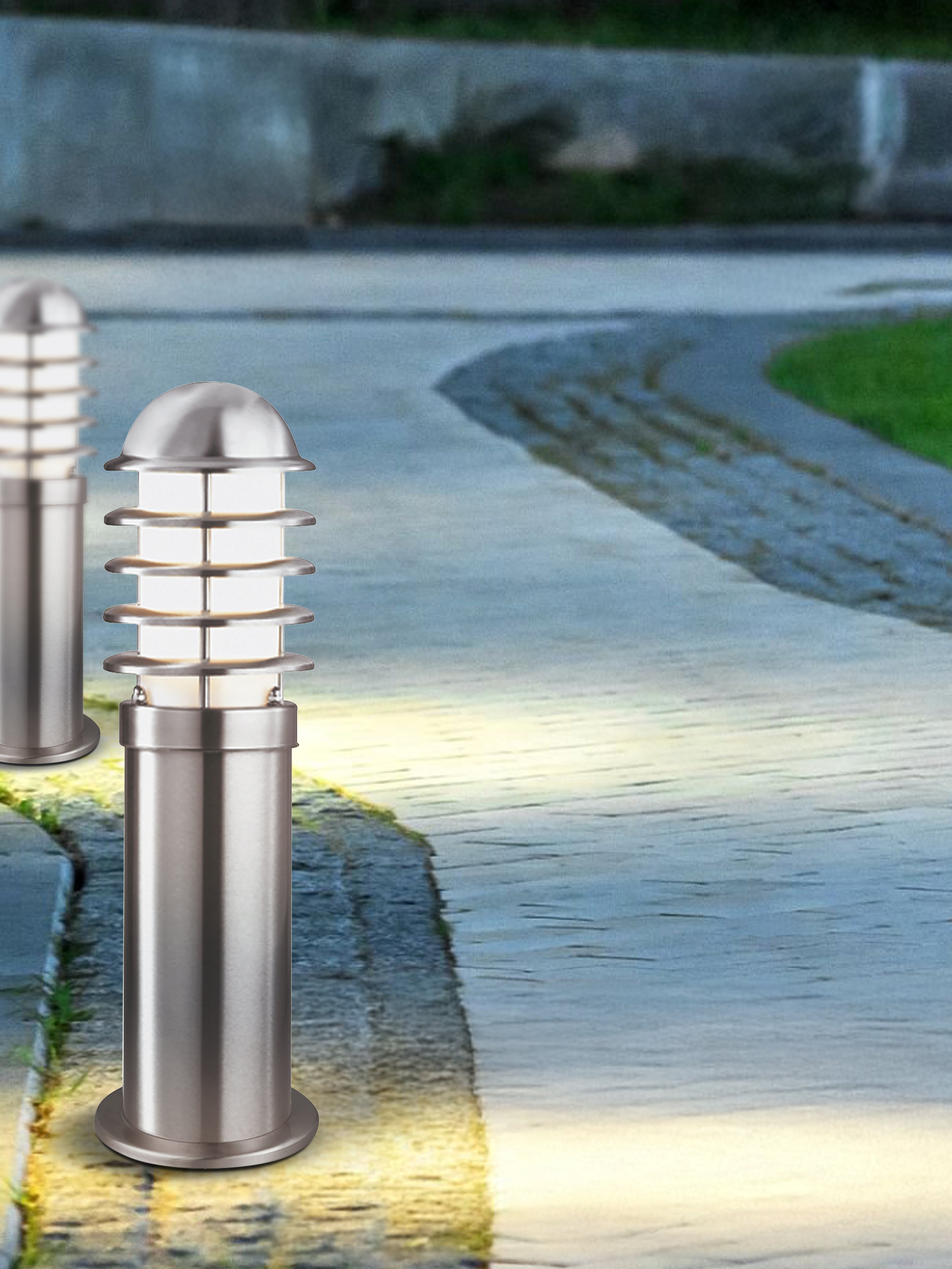 Searchlight Leeds Outdoor 45cm Post - Stainless Steel - IP44