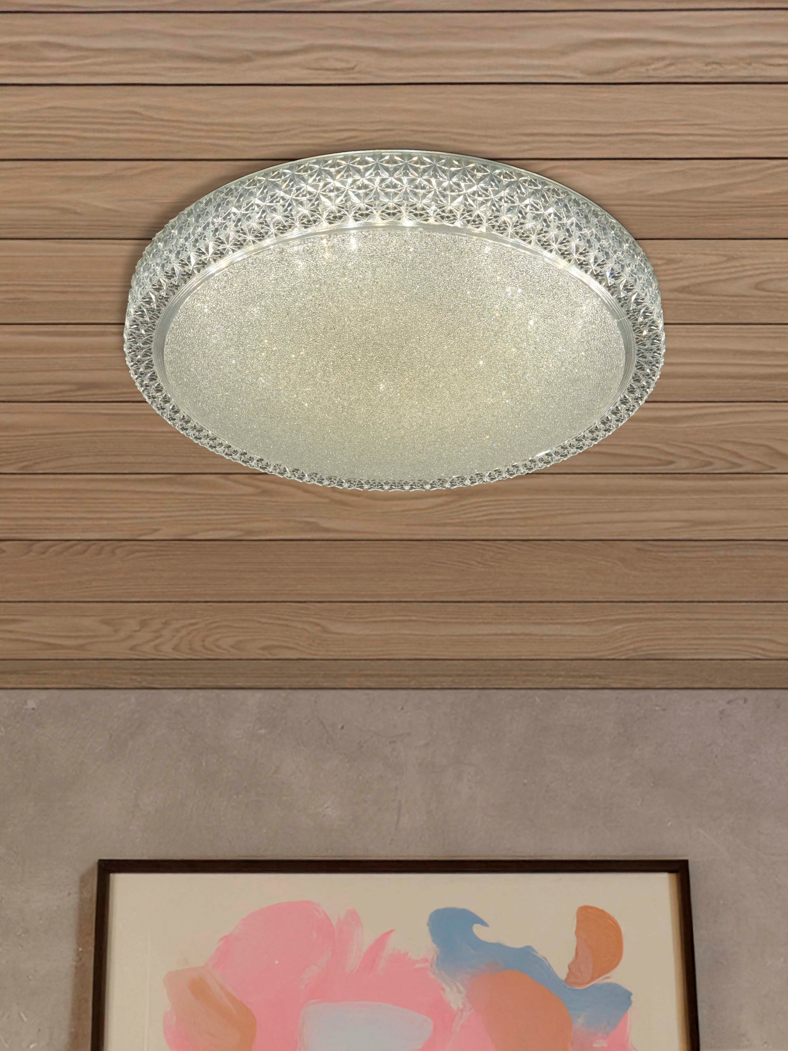 Searchlight Remote Control LED Flush Ceiling Fitting