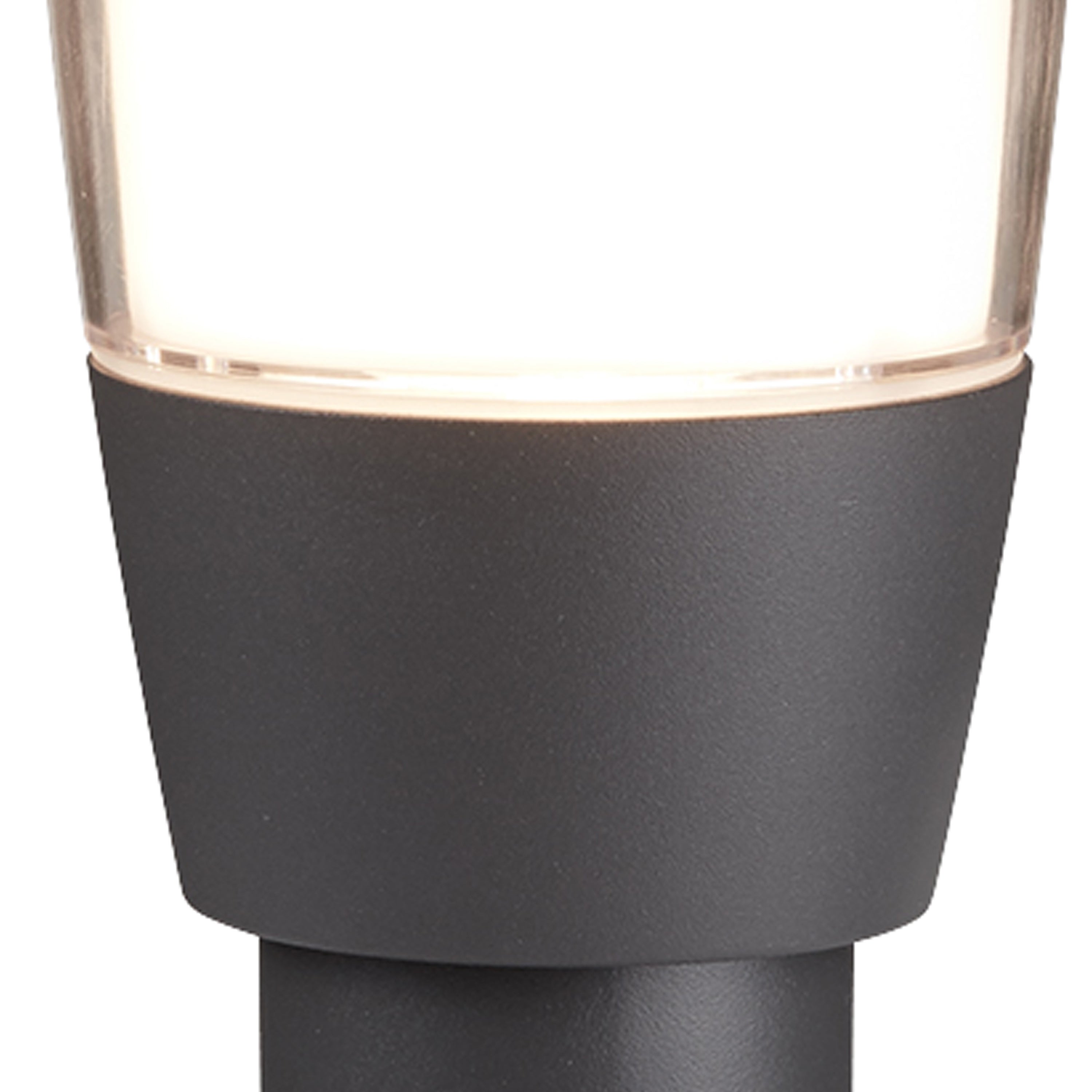 Searchlight Tees 450mm Outdoor Post - Grey & Polycarbonate