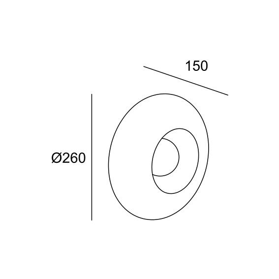 LedsC4 Trip Glass Wall Light