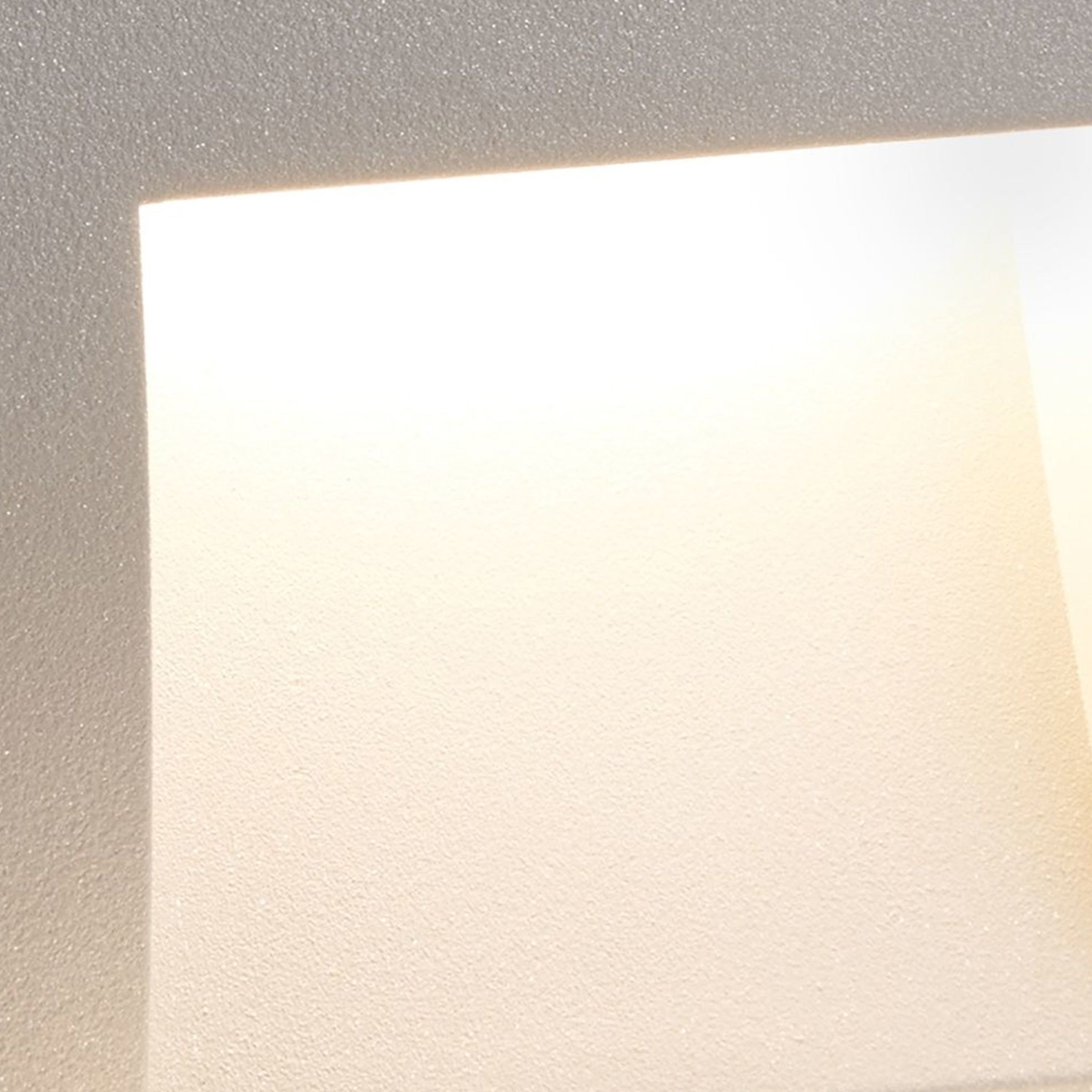 Searchlight Amberly LED Recessed Outdoor Square Light - Grey Aluminium