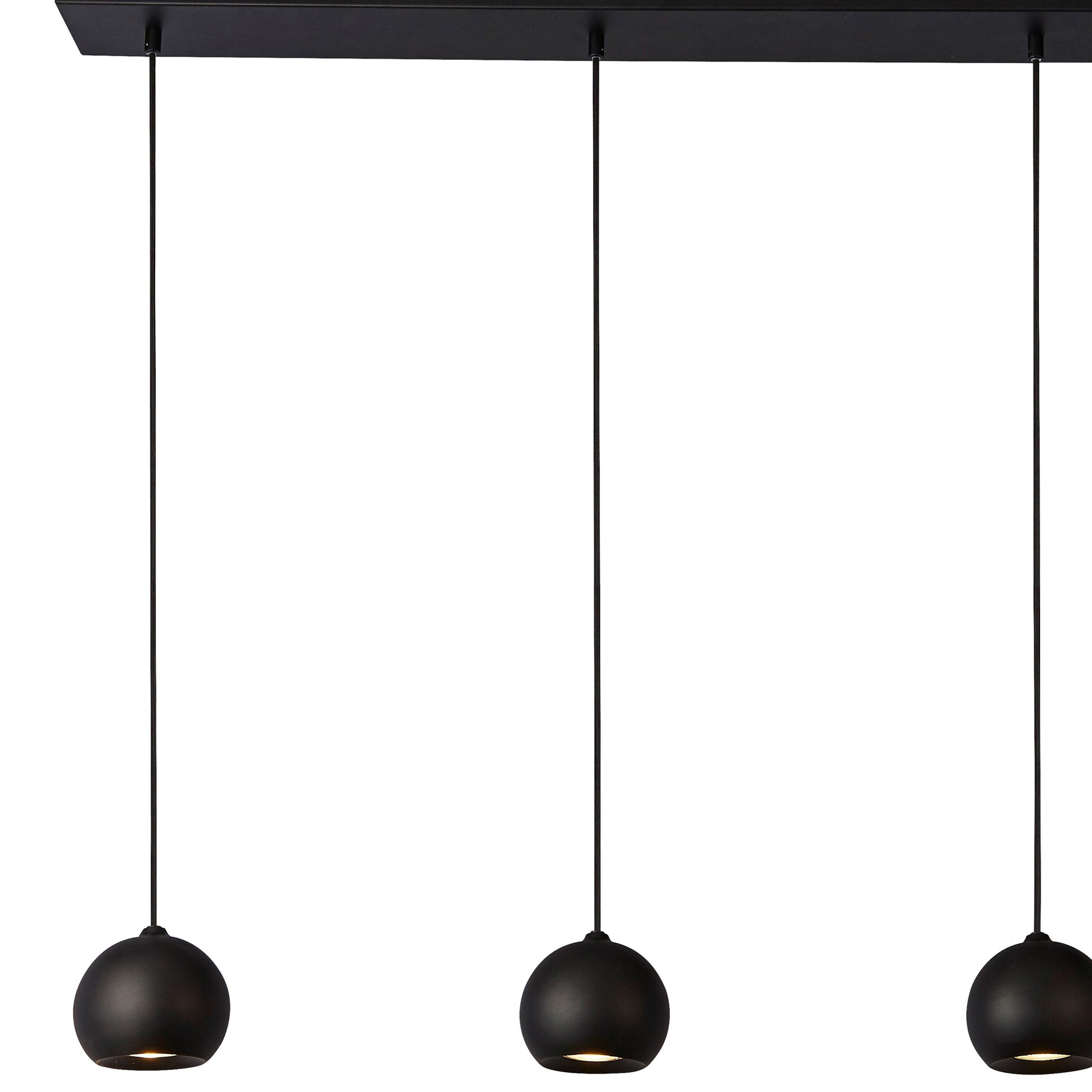 Searchlight Eccles 5 Light Bar Ceiling Pendant - Black