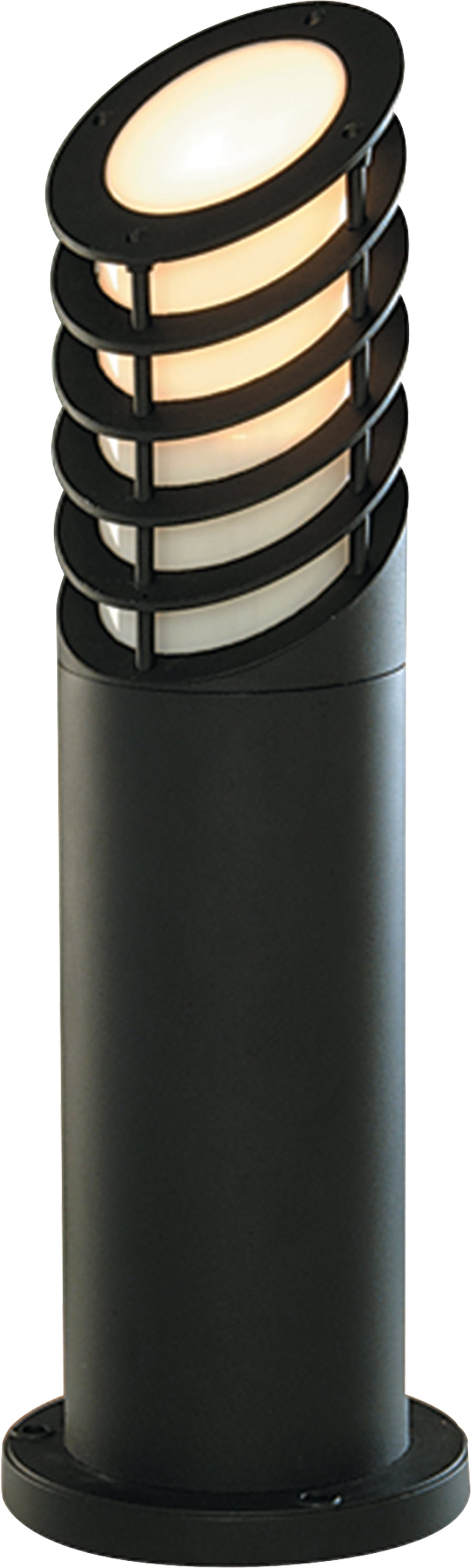 Searchlight Burnall 450mm Pointed Outdoor Post - Black Aluminium & Glass - IP44