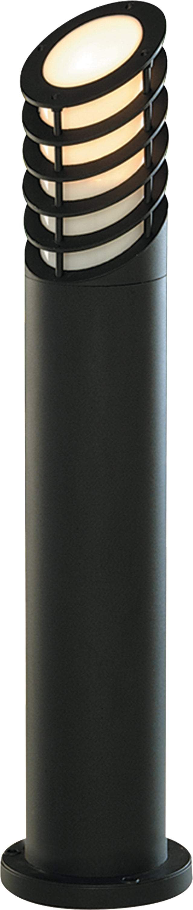 Searchlight Burnall 730mm Pointed Outdoor Post - Black Aluminium & Glass - IP44