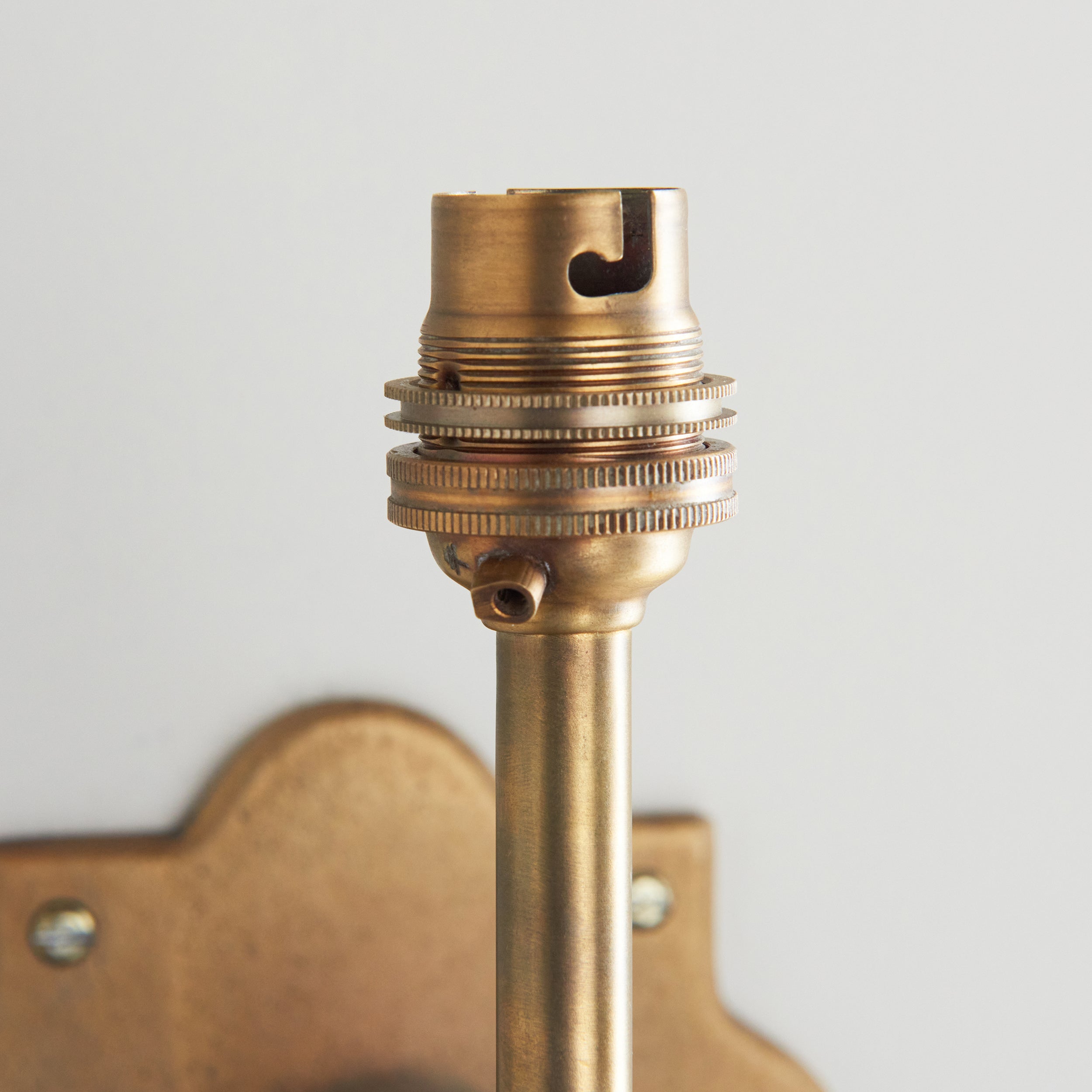 Endon Anvil Swan Wall Light - Antique Brass Plate