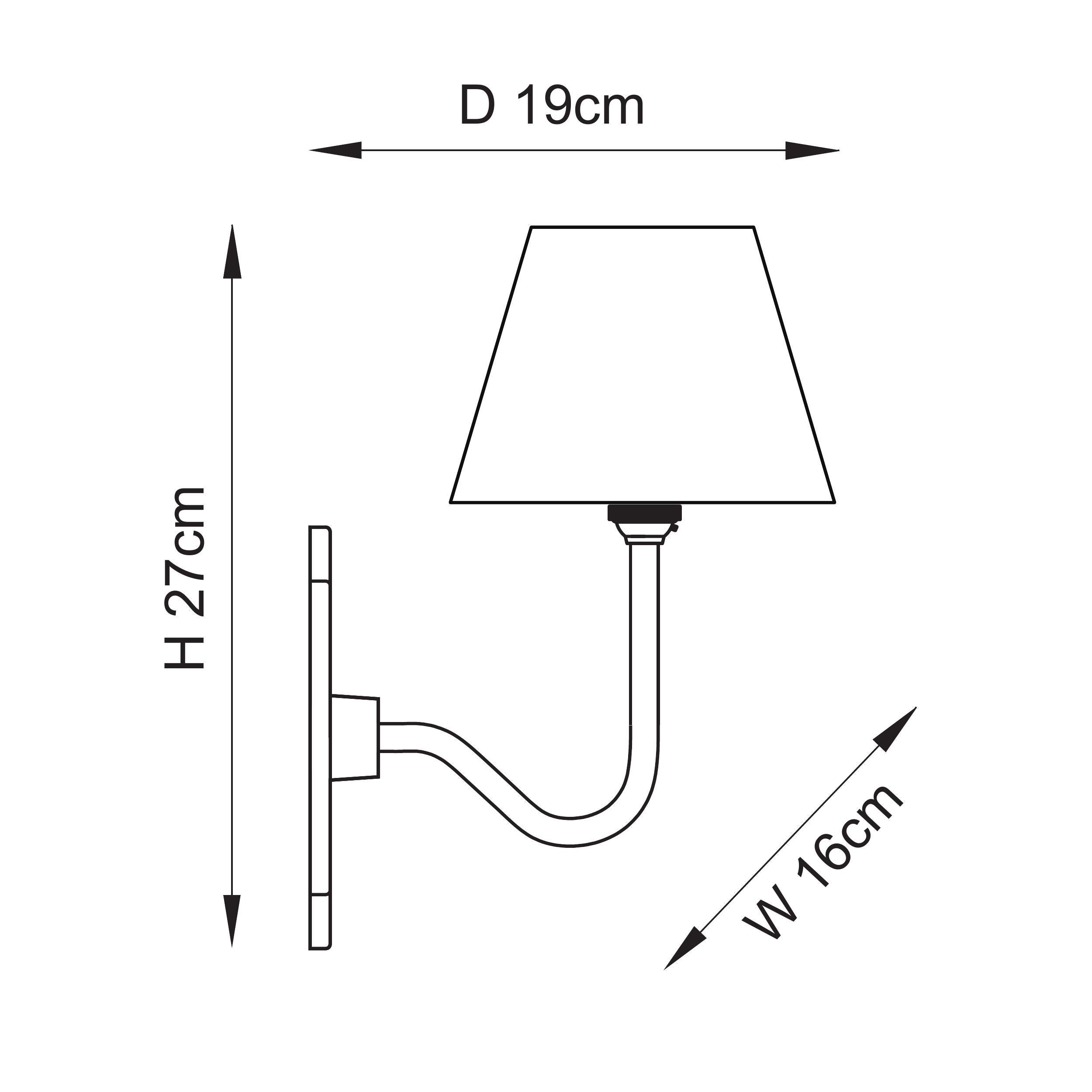 Endon Anvil Swan & Ripple 16Cm Wall Light - Antique Brass & Pearl Grey Fabric