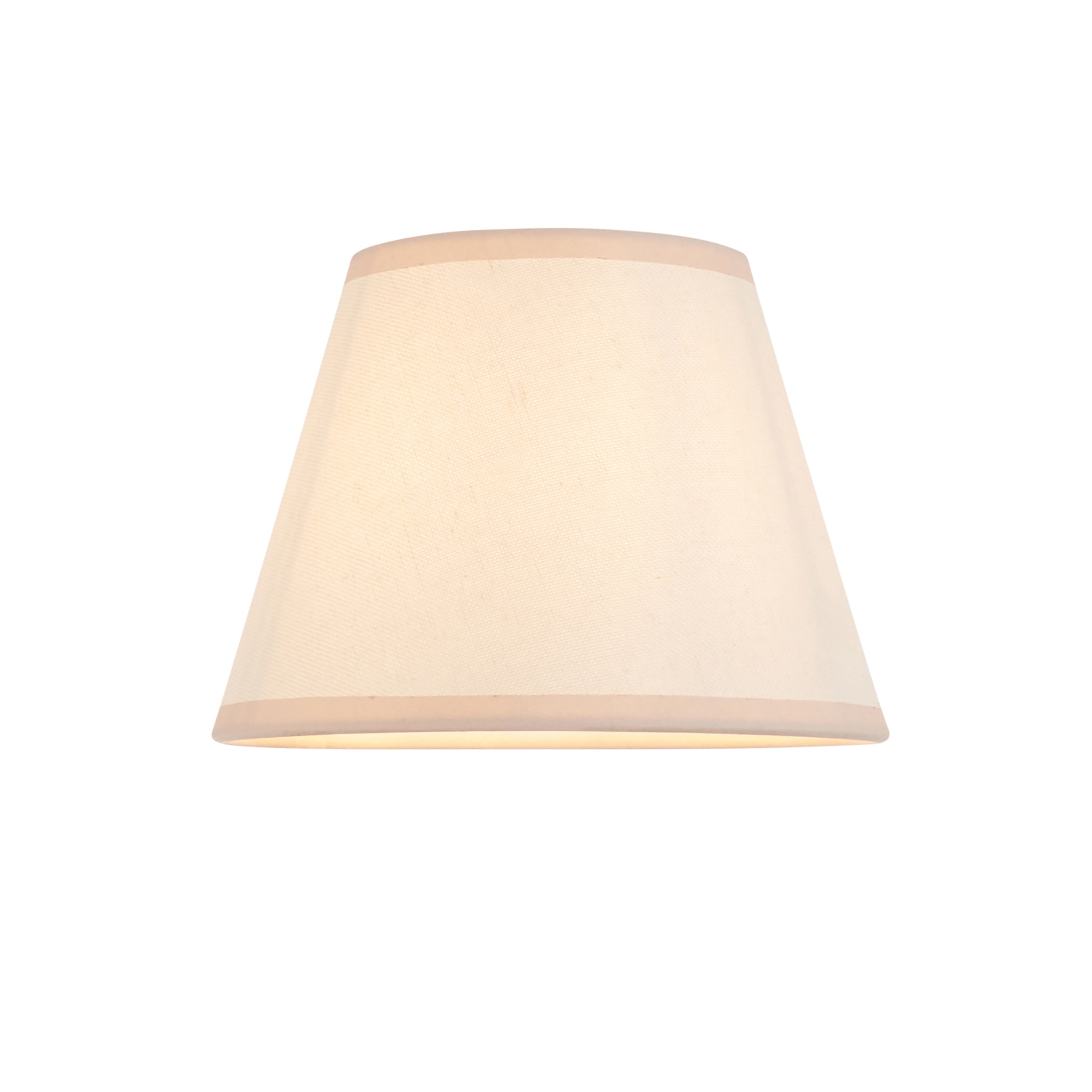 Endon Diamond Tall & Ivy 20Cm Wall Light - Antique Brass & Vintage White Fabric