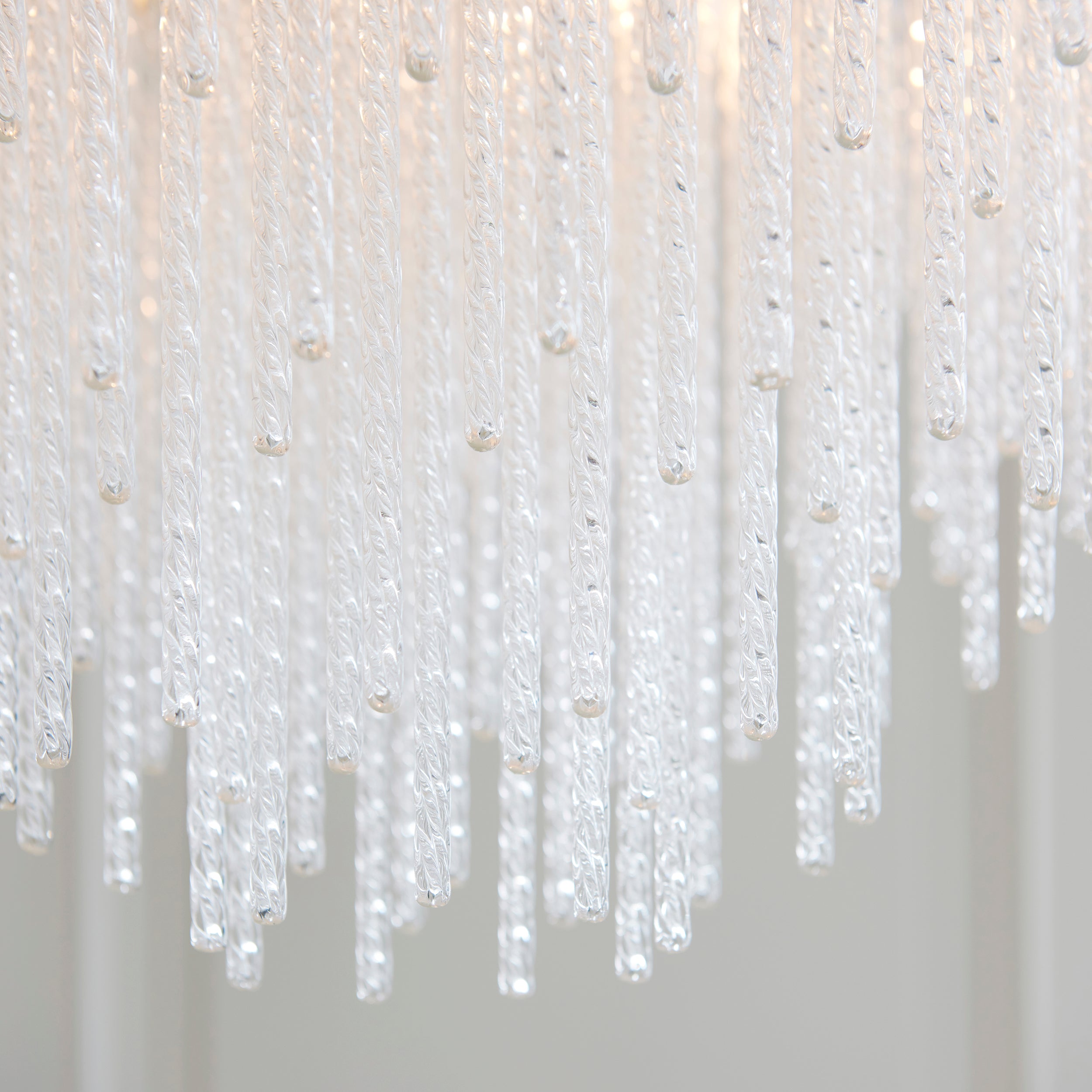 Endon Anistoria 5 Light Pendant - Brushed Aged Brass Plate & Clear Glass