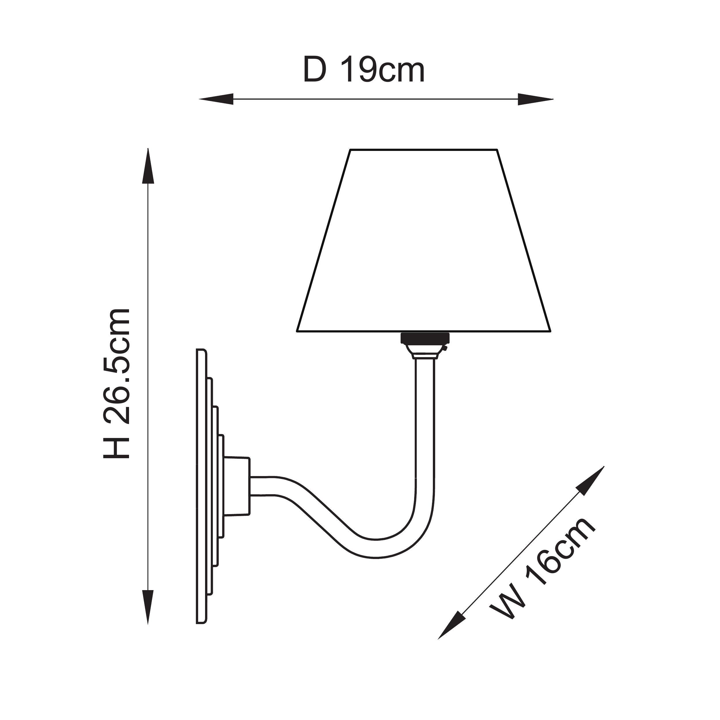 Endon Halo Swan & Leaf 16Cm Wall Light - Antique Brass & Shell Bay Blue Fabric