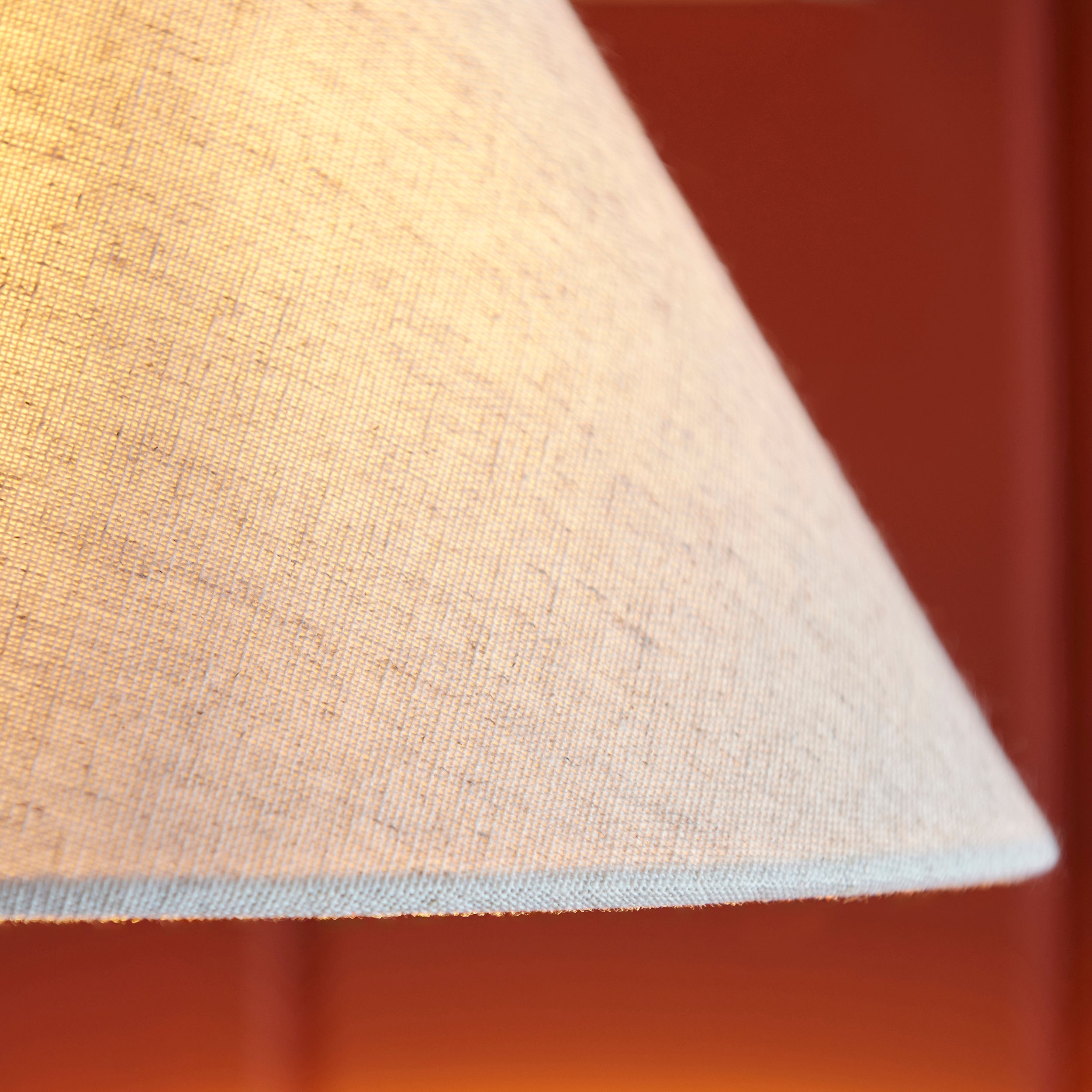 Endon Knole Wall Light - Matt Black & Natural Faux Linen