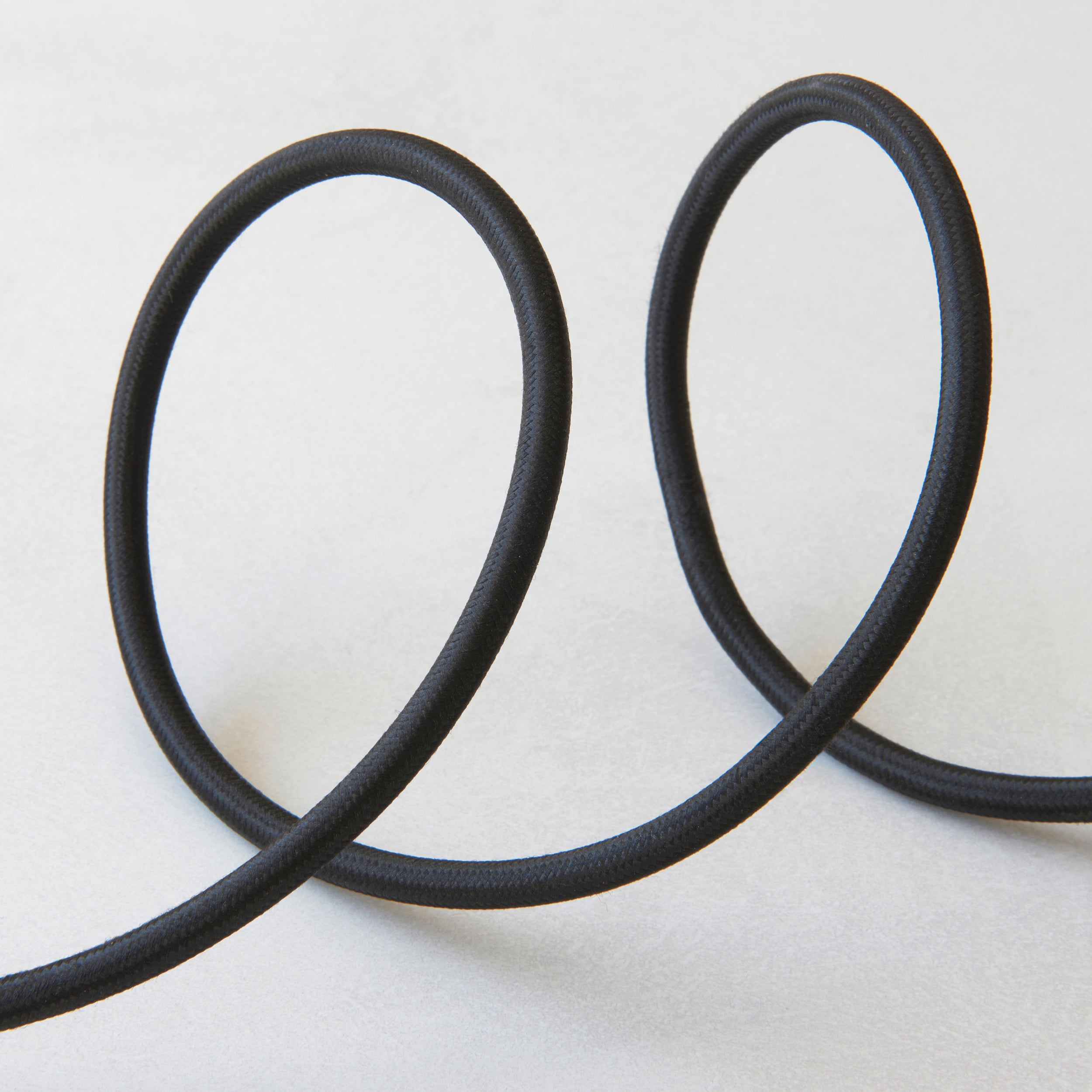 Endon Eltham Cable Set - Brushed Aged Brass Plate & Black Braided Flex