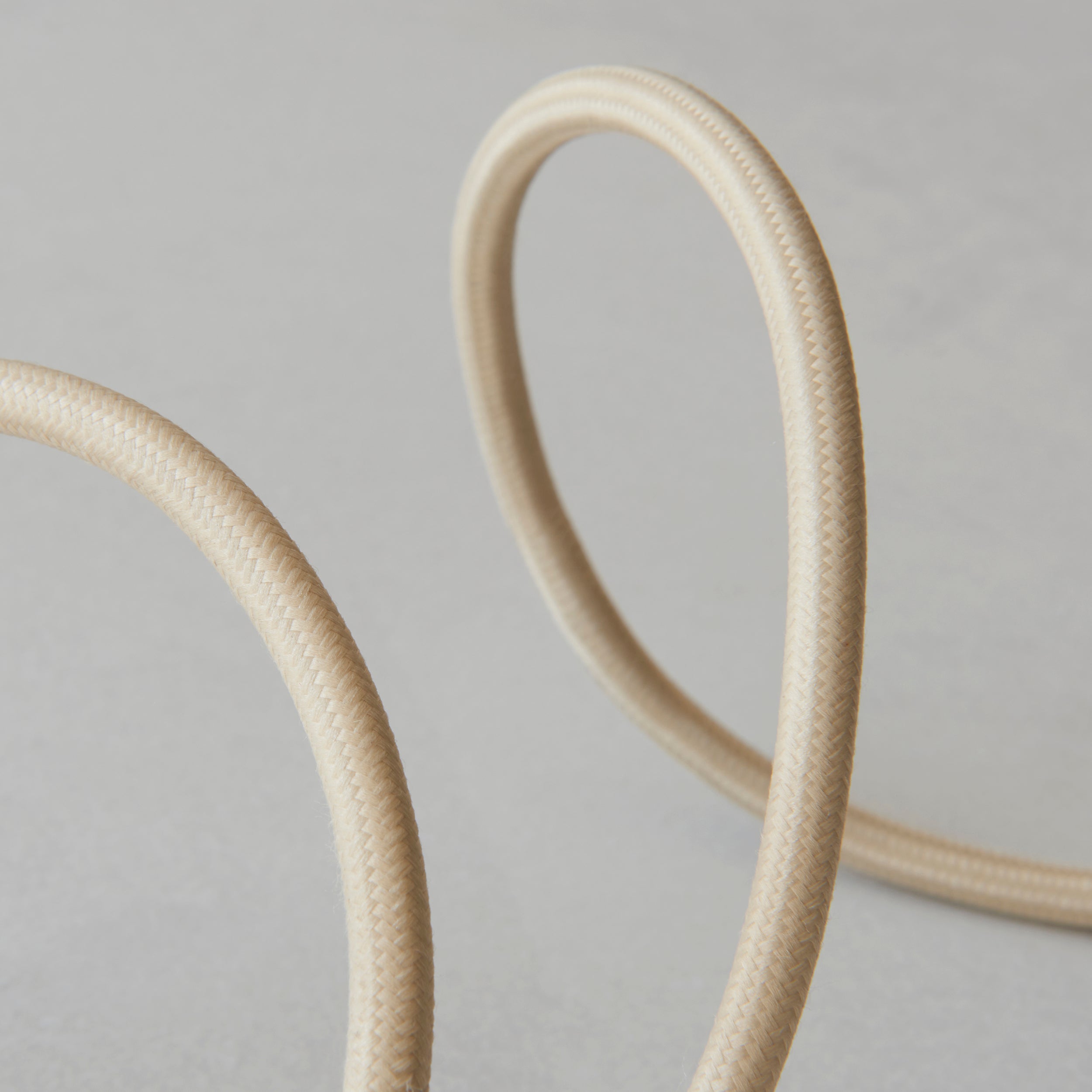 Endon Eltham Cable Set - Brushed Aged Brass Plate & Natural Braided Flex