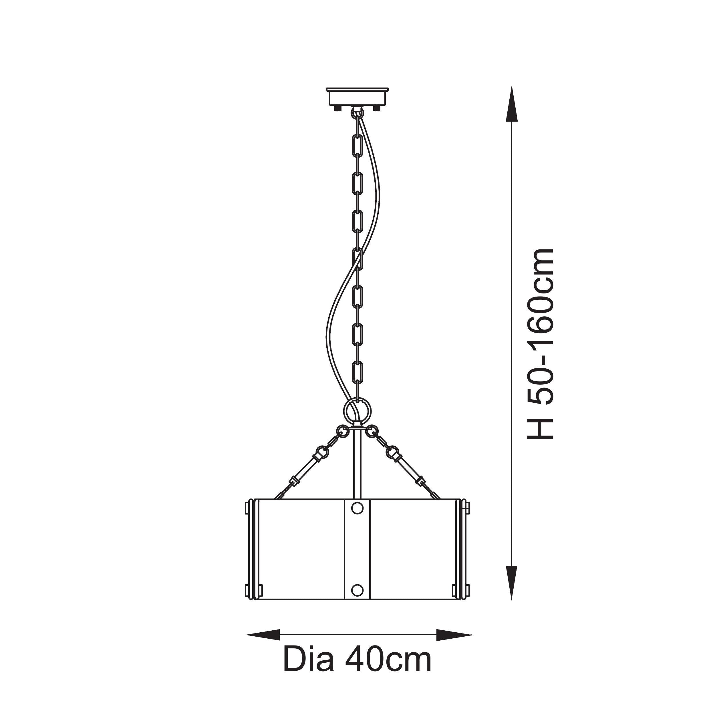 Endon Keller 4 Light Pendant - Brushed Aged Brass Plate & Handmade Textured Clear Glass