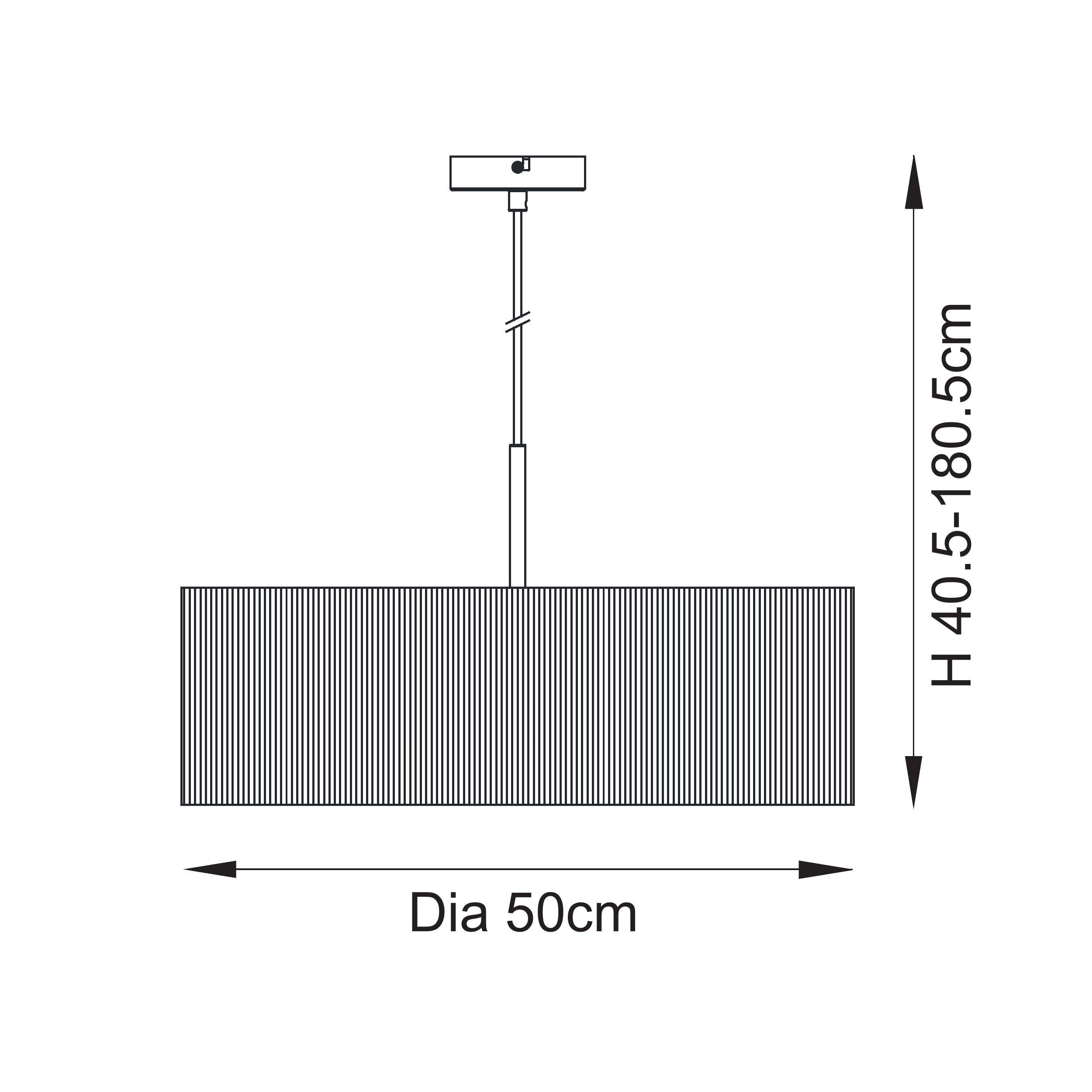 Endon Longshore 3 Light Pendant - Natural Seagrass, Matt Black & White Fabric