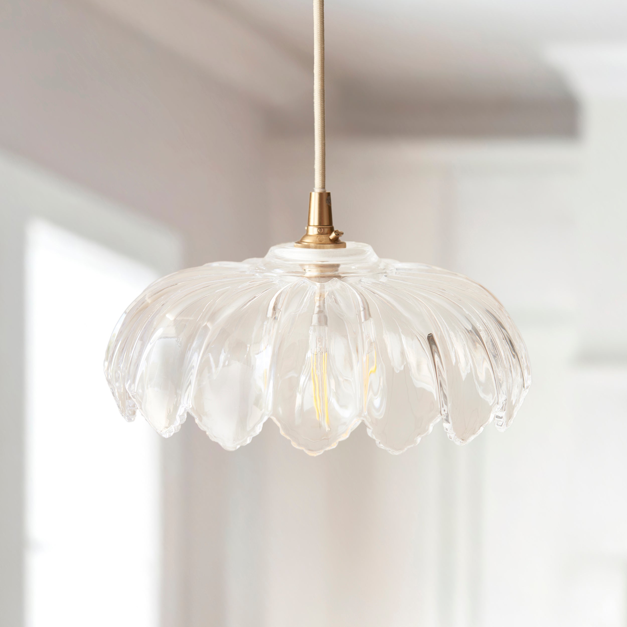 Endon Camellia Easyfit Pendant - Shade Only - Clear Glass