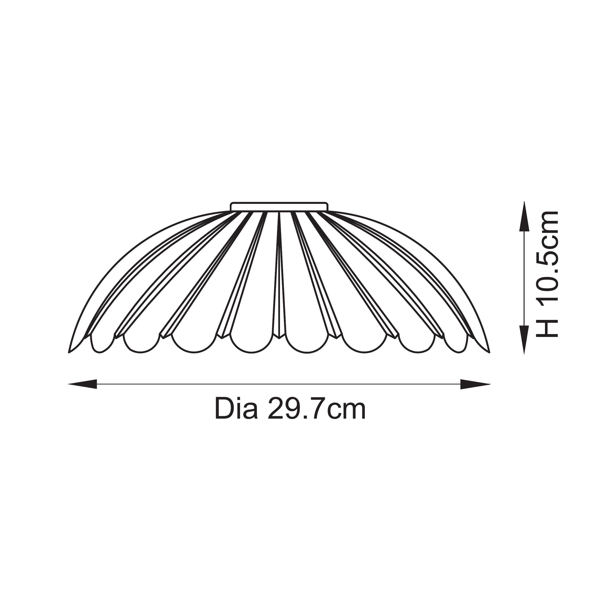 Endon Carnation Easyfit Pendant Shade Only - Clear Glass