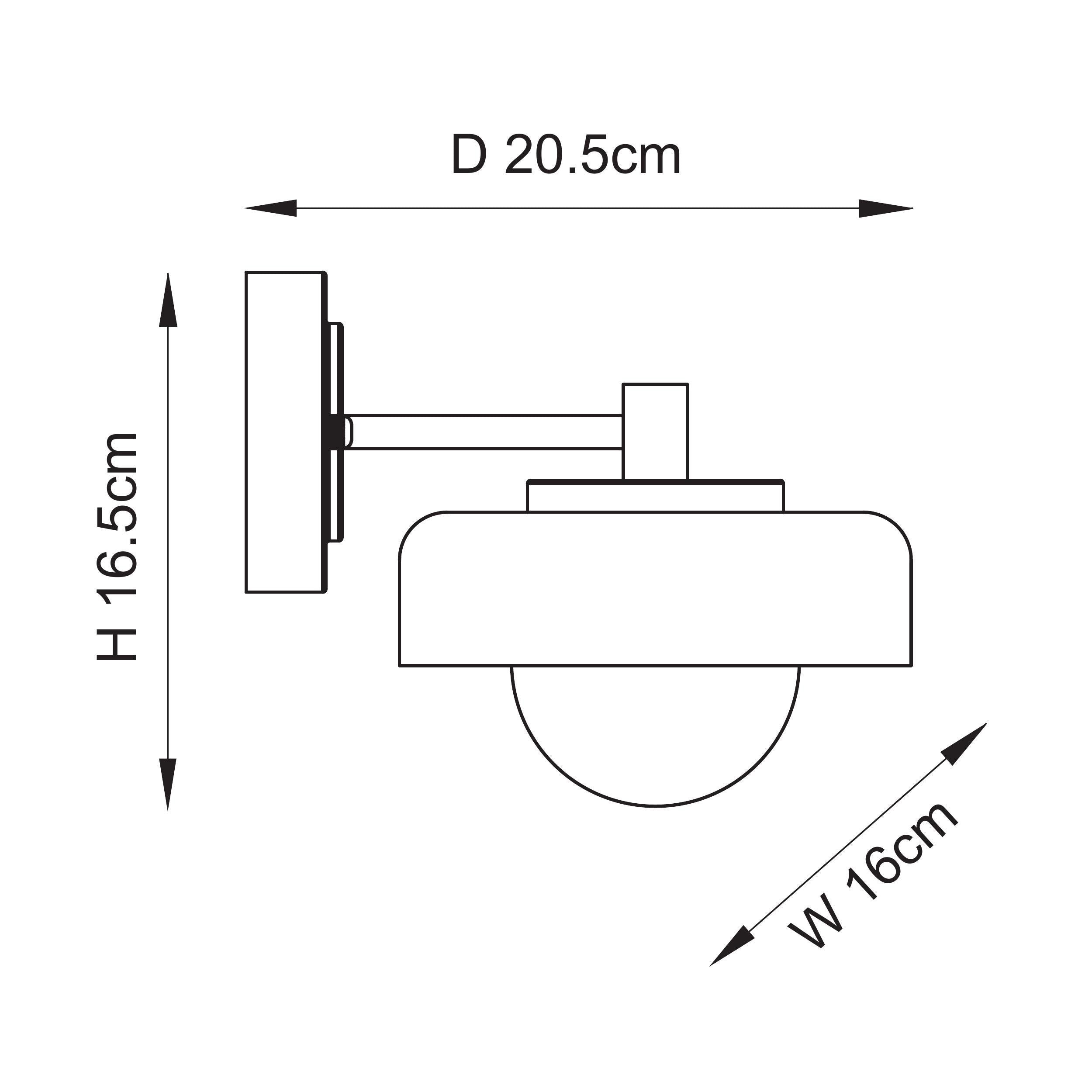 Endon Boss Wall Light - Brushed Aged Brass Plate With Frosted & Opal Glass
