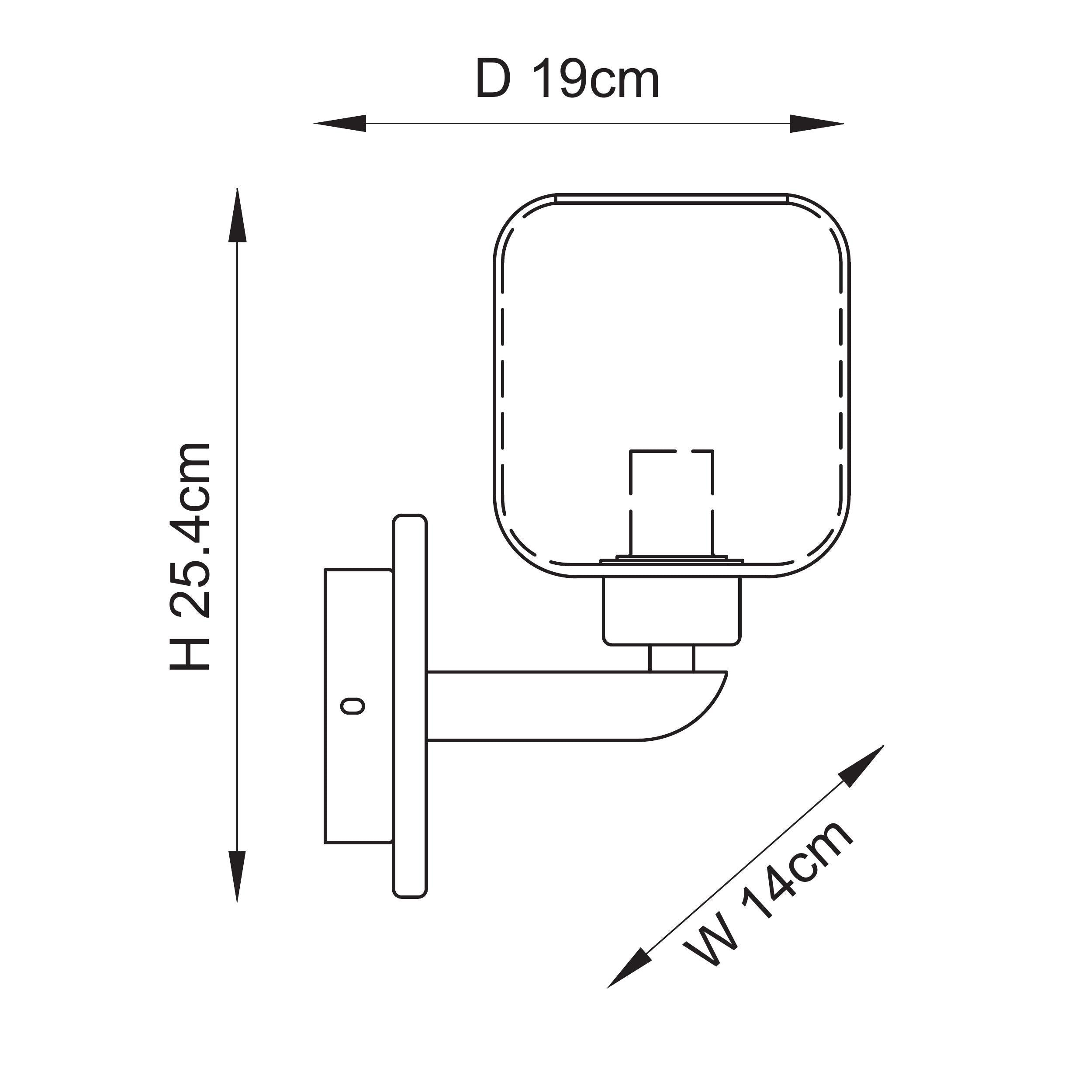 Endon Travi Wall Light - Natural Travertine, Vintage Brass & Clear Glass
