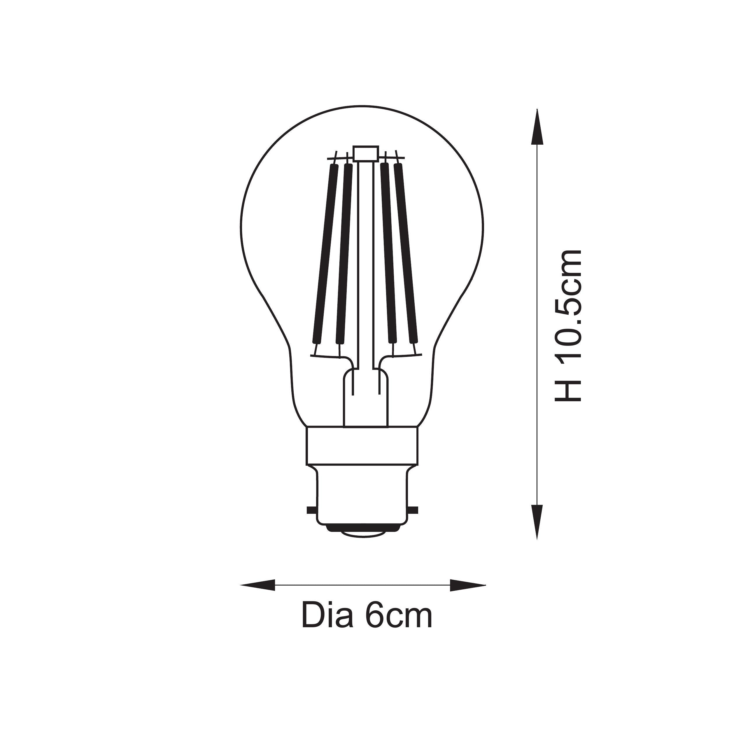 Endon B22 LED Filament GLS - Non Dimmable Bulb