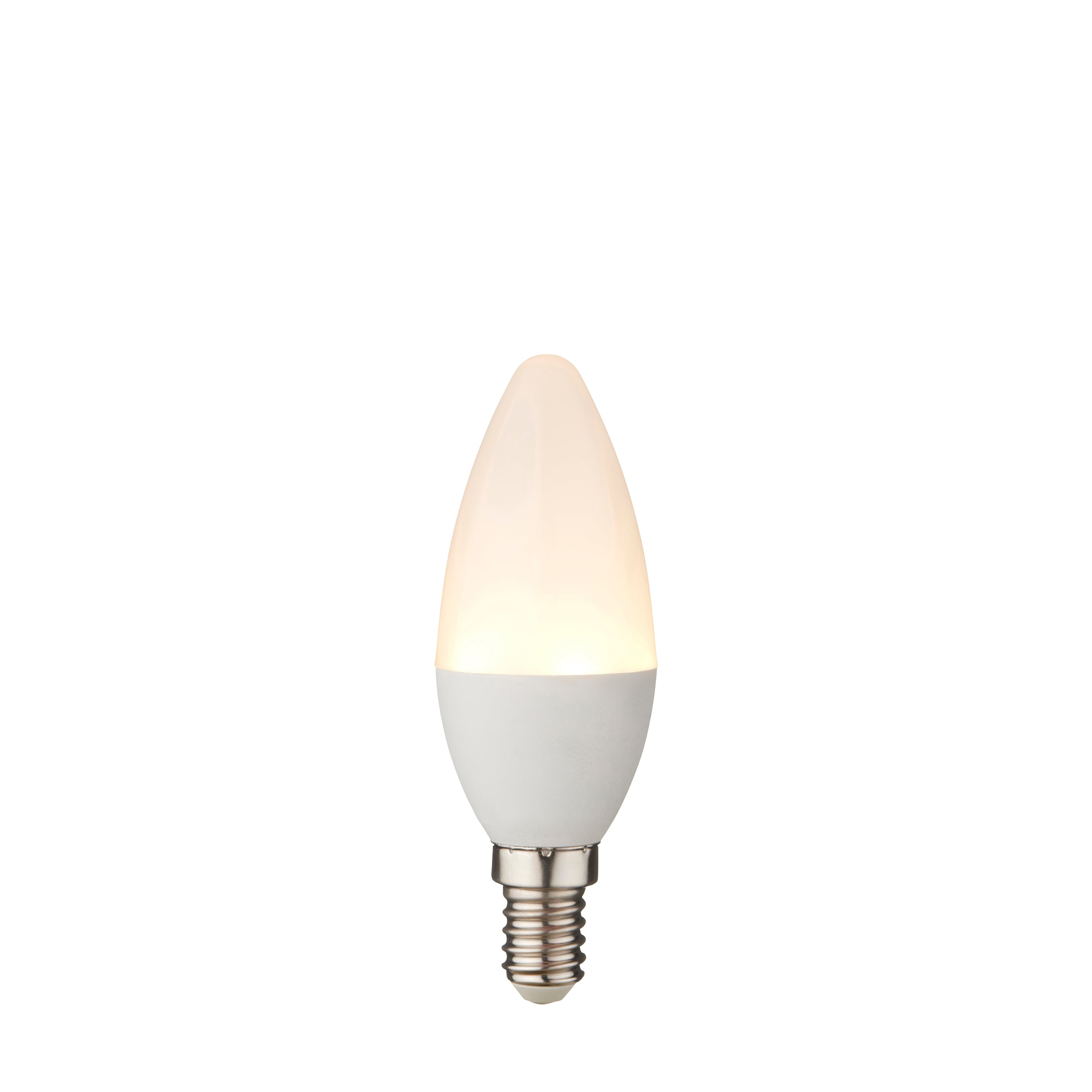 Endon Essentials E14 LED Candle Non Dimmable Bulb - Opal - 2700K