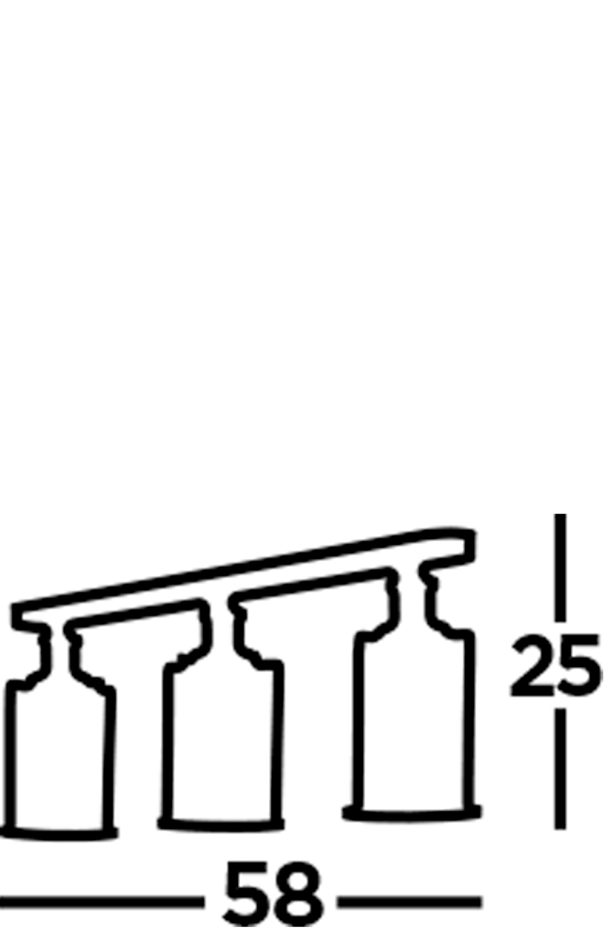 Searchlight Peach 3 Light Flush Antique Brass With Seeded Glass