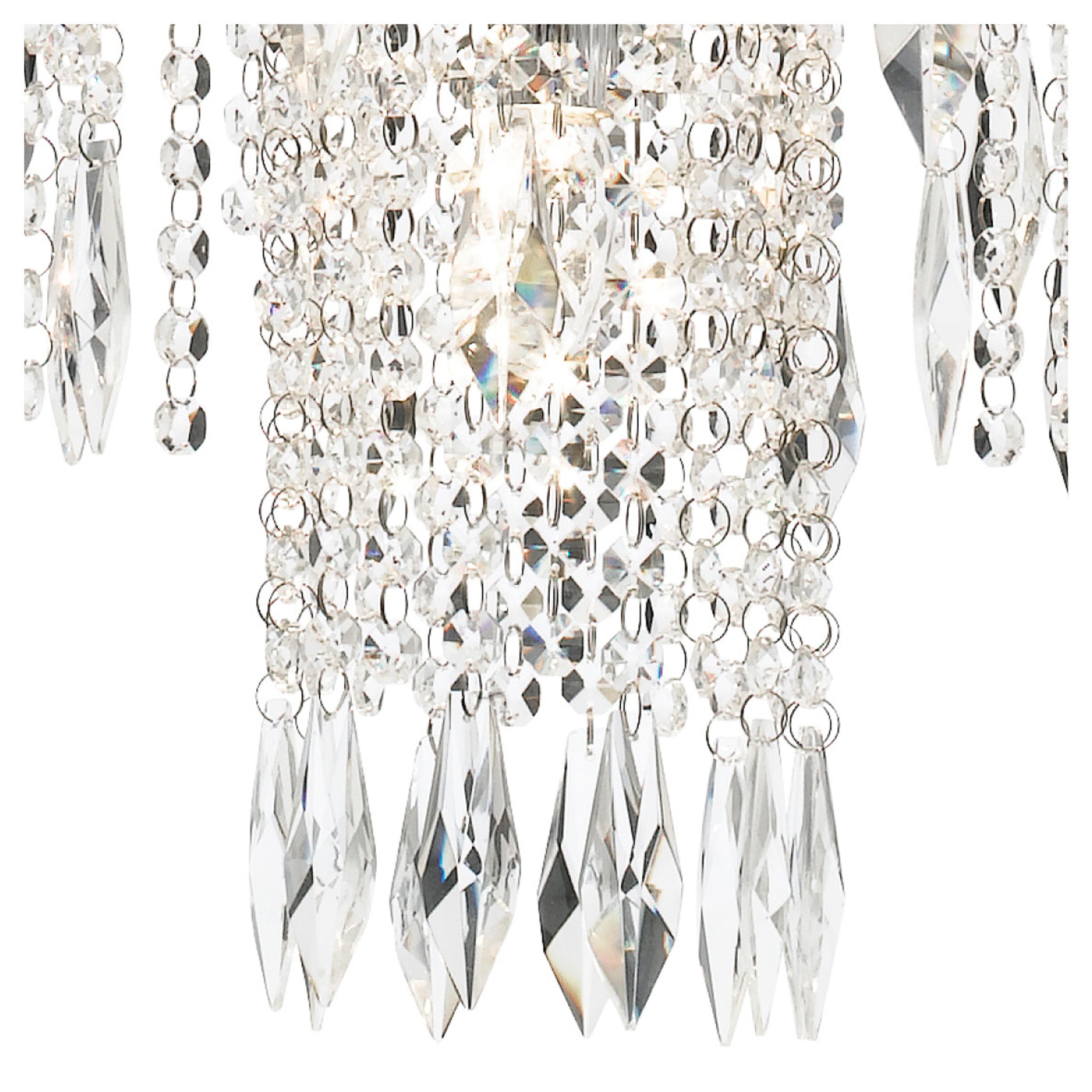 Searchlight Webb Tiered 13 Light Chandelier - Chrome & Clear Crystal