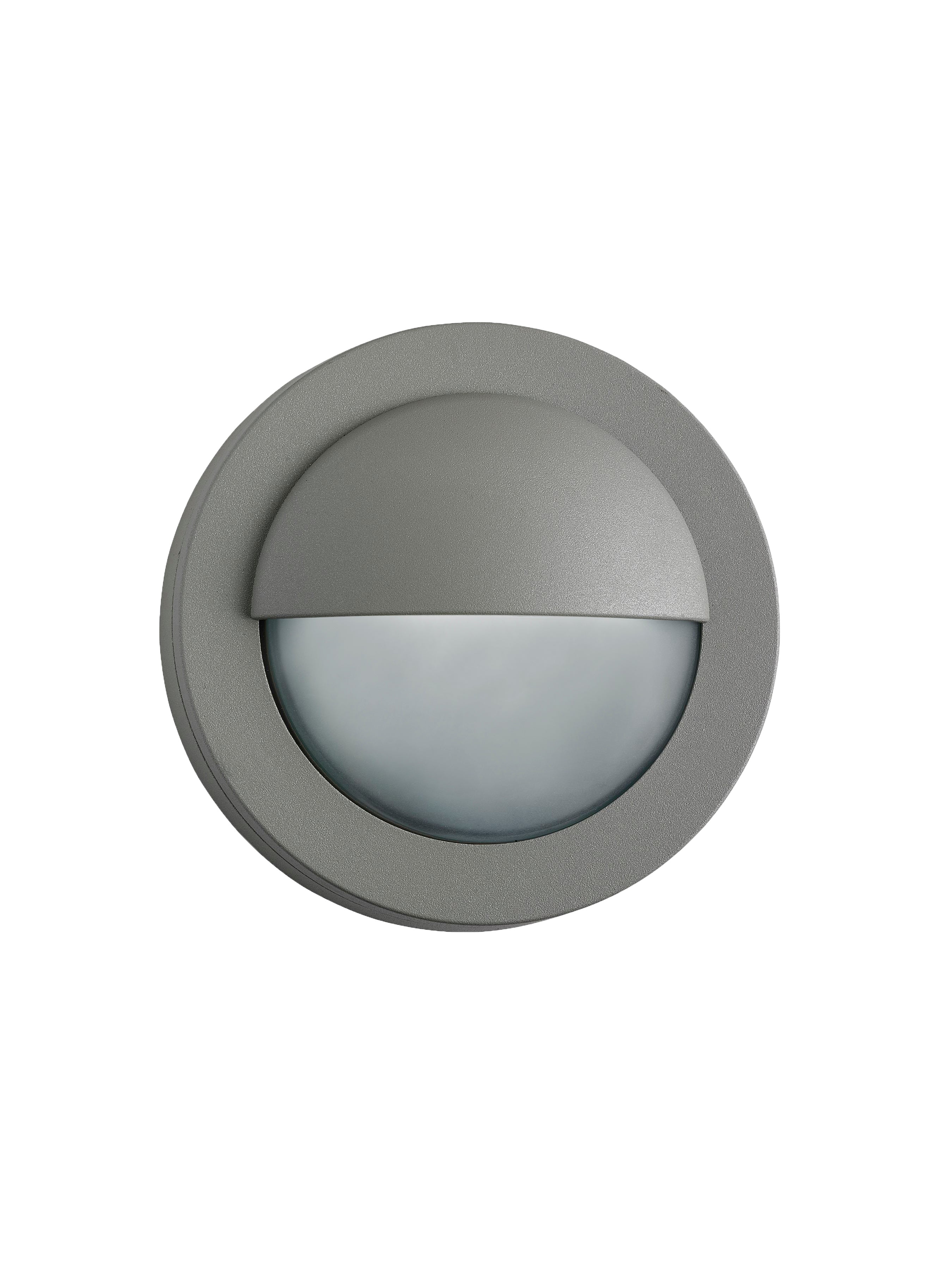 Searchlight Bamber LED Outdoor Flush - Grey Aluminium & Polycarbonate - IP44