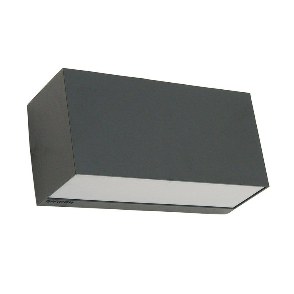 Norlys Asker Single Up and Down E27 Wall Light - Graphite