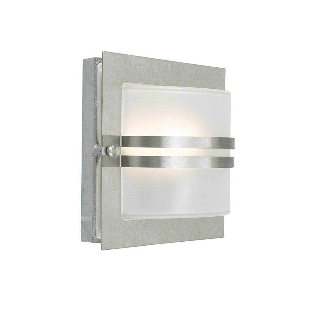 Norlys Bern Single Wall Lantern - Stainless Steel with Clear Glass