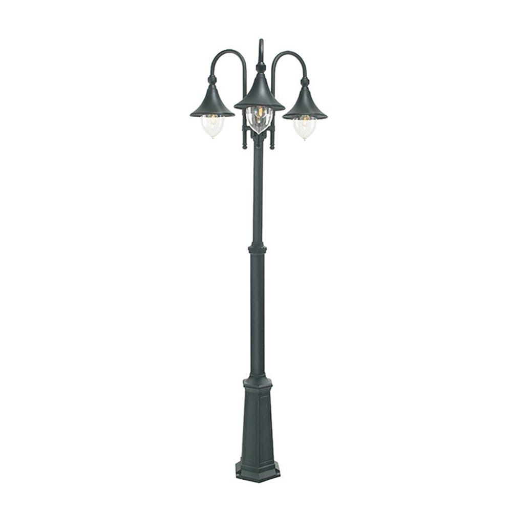 Norlys Firenze 3 Light Lamp Post - Black