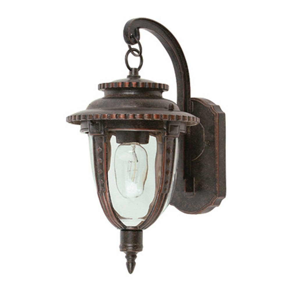 Elstead St Louis Single Medium Wall Lantern - Weathered Bronze