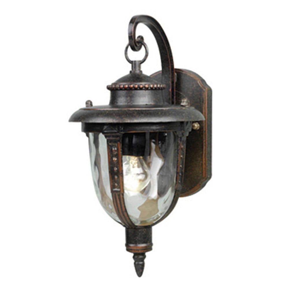 Elstead St Louis Single Small Wall Lantern - Weathered Bronze