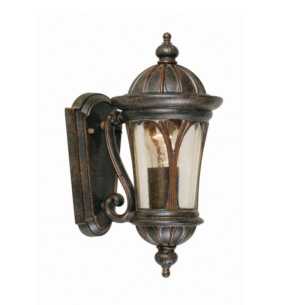Elstead New England Single Small Wall Lantern - Weathered Bronze