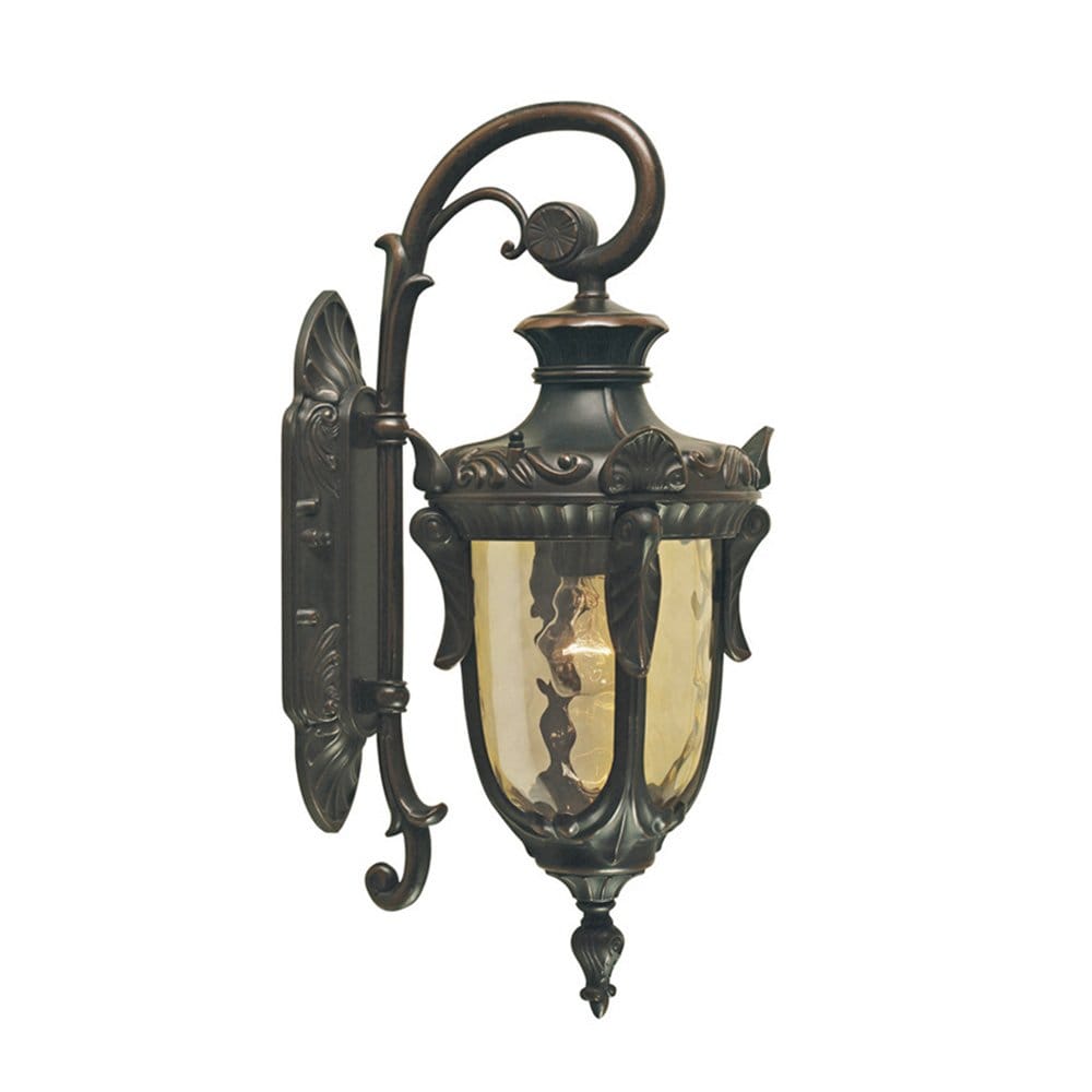 Elstead Philadelphia Single Small Wall Down Lantern - Old Bronze