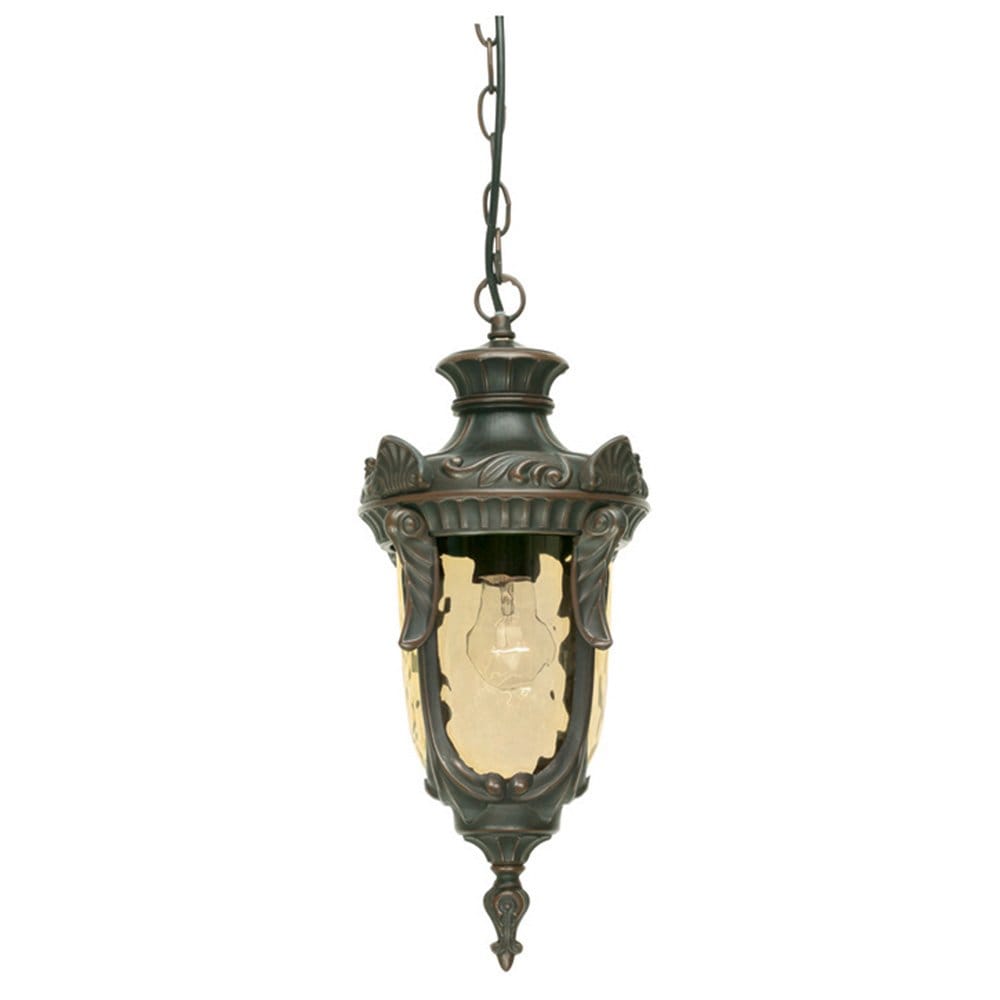 Elstead Philadelphia Single Medium Chain Lantern - Old Bronze