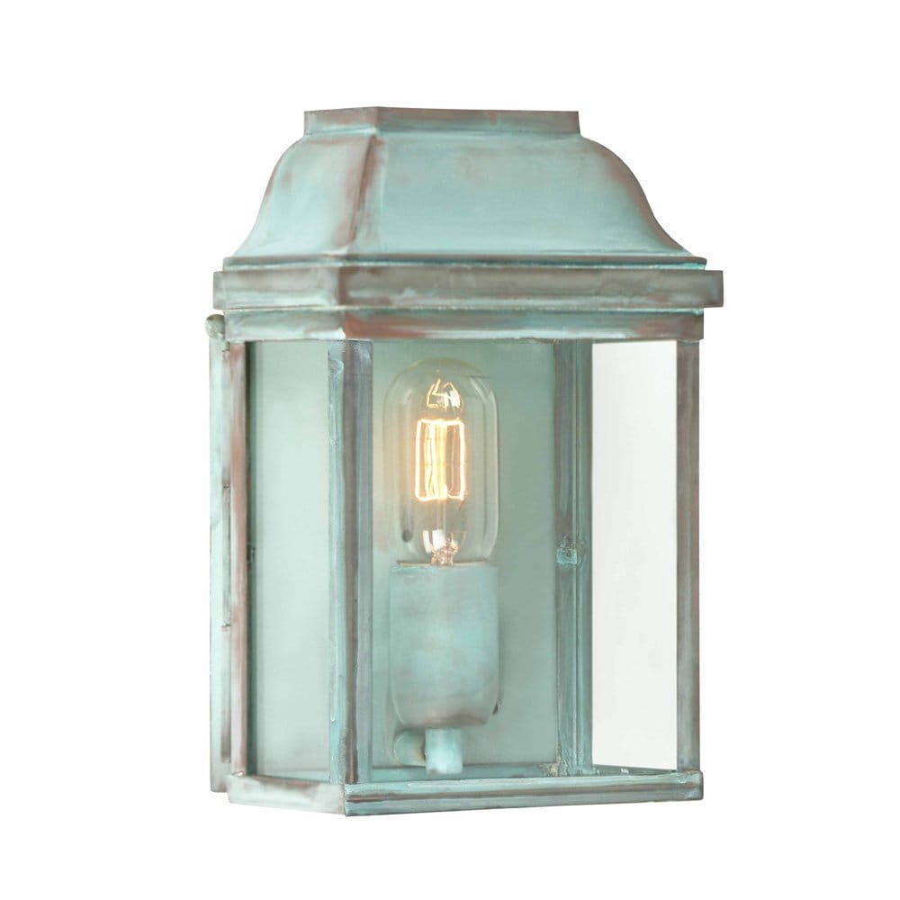 Elstead Victoria Single Wall Lantern - Verdigris