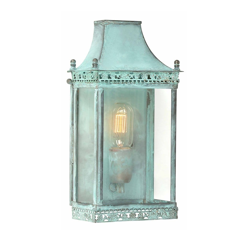 Elstead Regents Park Single Wall Lantern - Verdigris