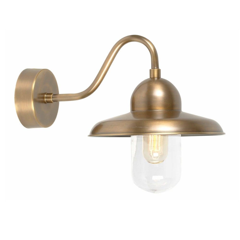 Elstead Somerton Single Wall Lantern - Aged Brass