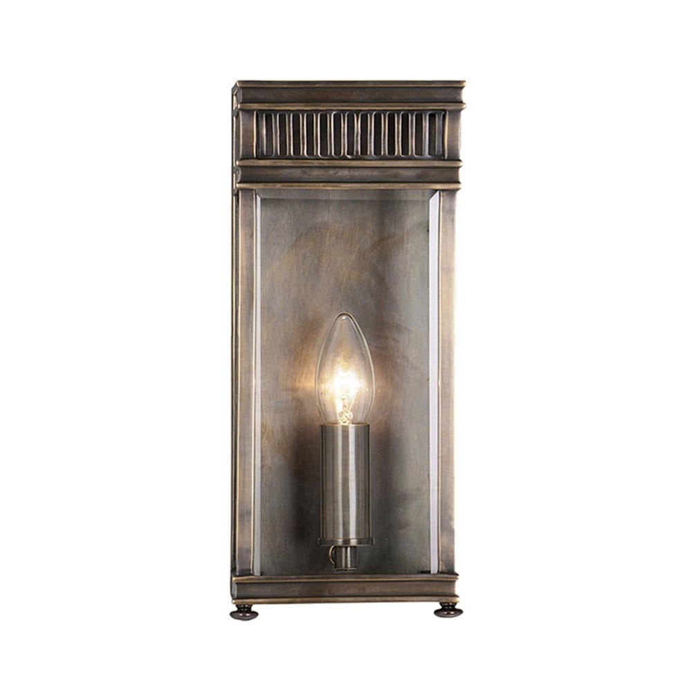 Elstead Holborn Single Small Half Lantern - Dark Bronze