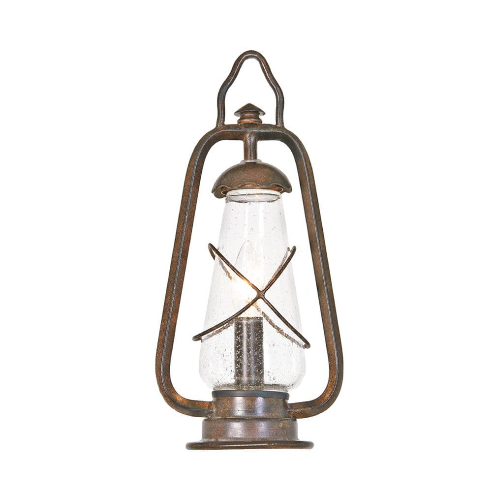 Elstead Miners Single Pedestal Lantern - Old Bronze