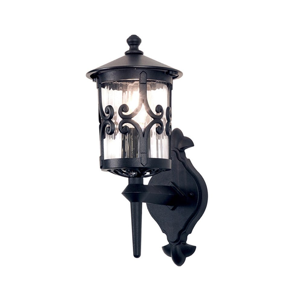 Elstead Hereford Single Wall Lantern - Black