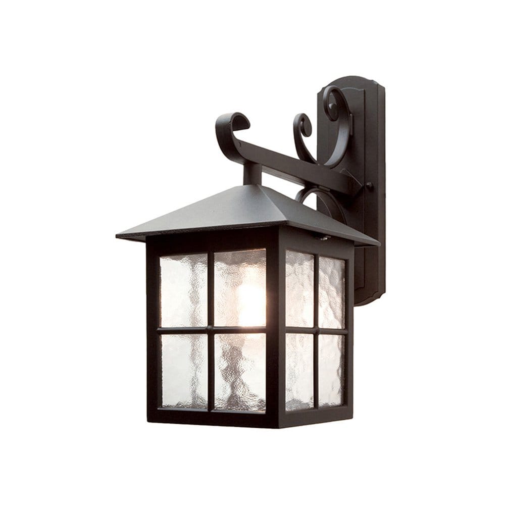 Elstead Winchester Single Wall Down Lantern 400mm - Black