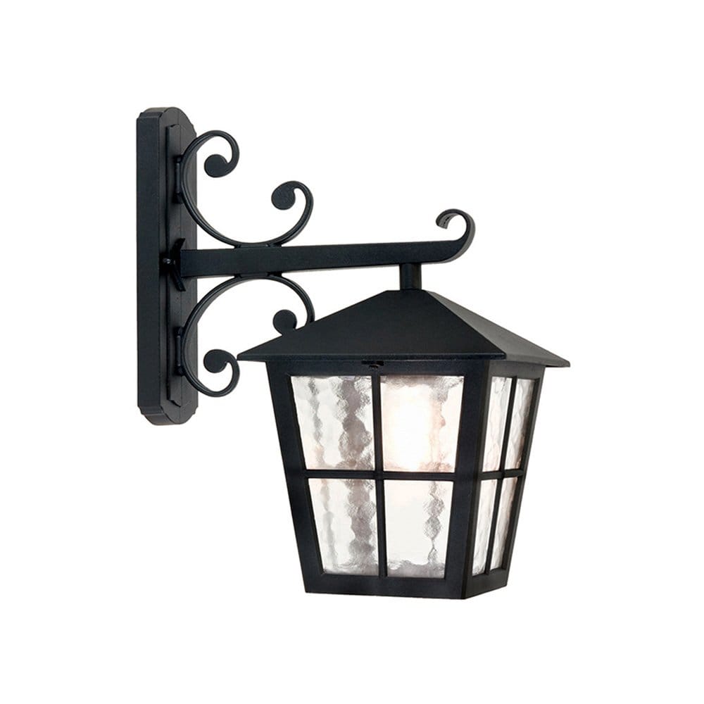 Elstead Canterbury Single Grande Wall Down Lantern - Black