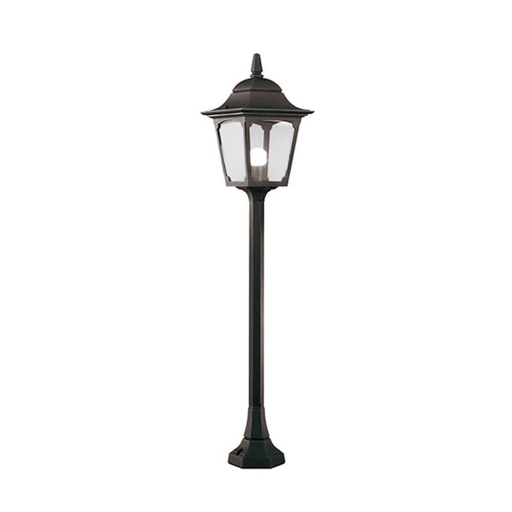 Elstead Chapel Single Pillar Lantern - Black