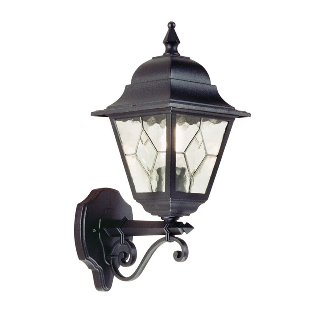 Elstead Norfolk Single Up Wall Lantern - Black