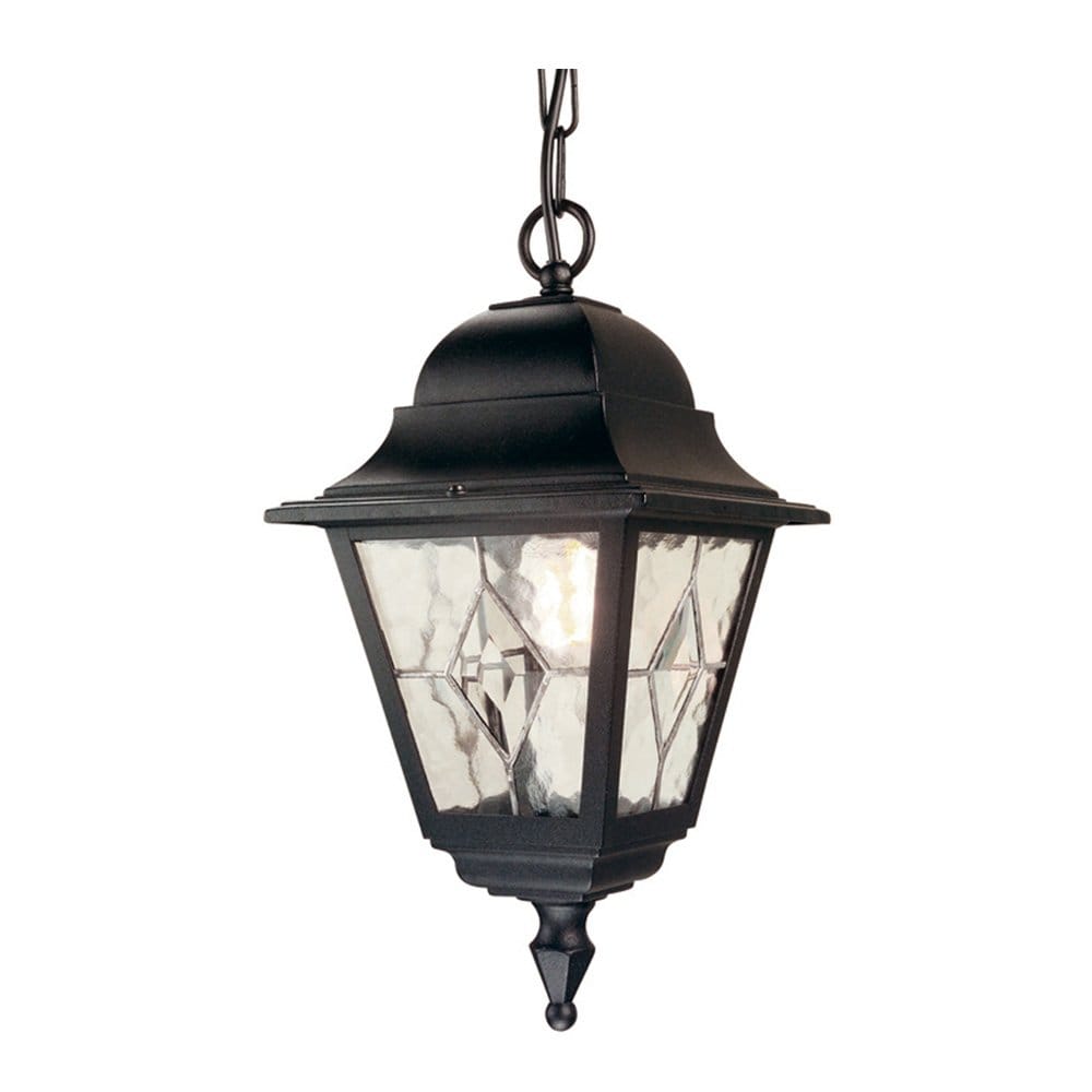 Elstead Norfolk Single Chain Lantern - Black