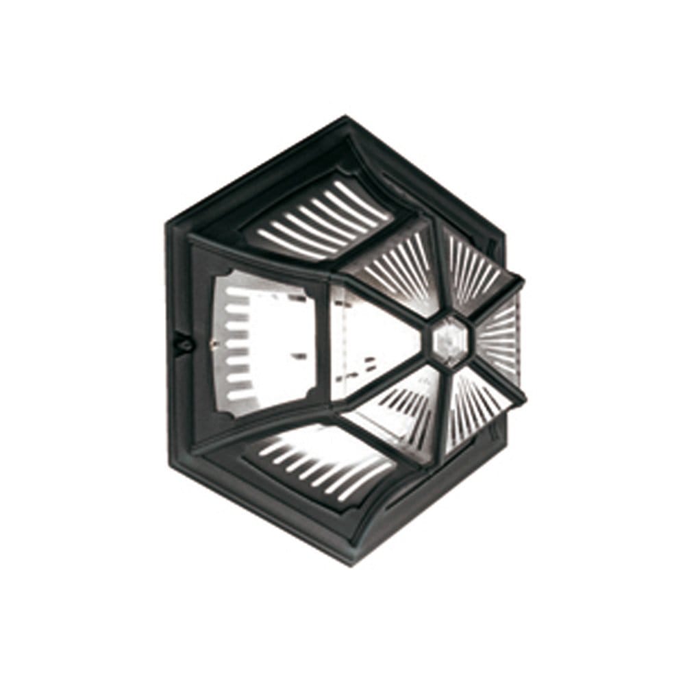 Elstead Parish Single Flush Lantern - Black