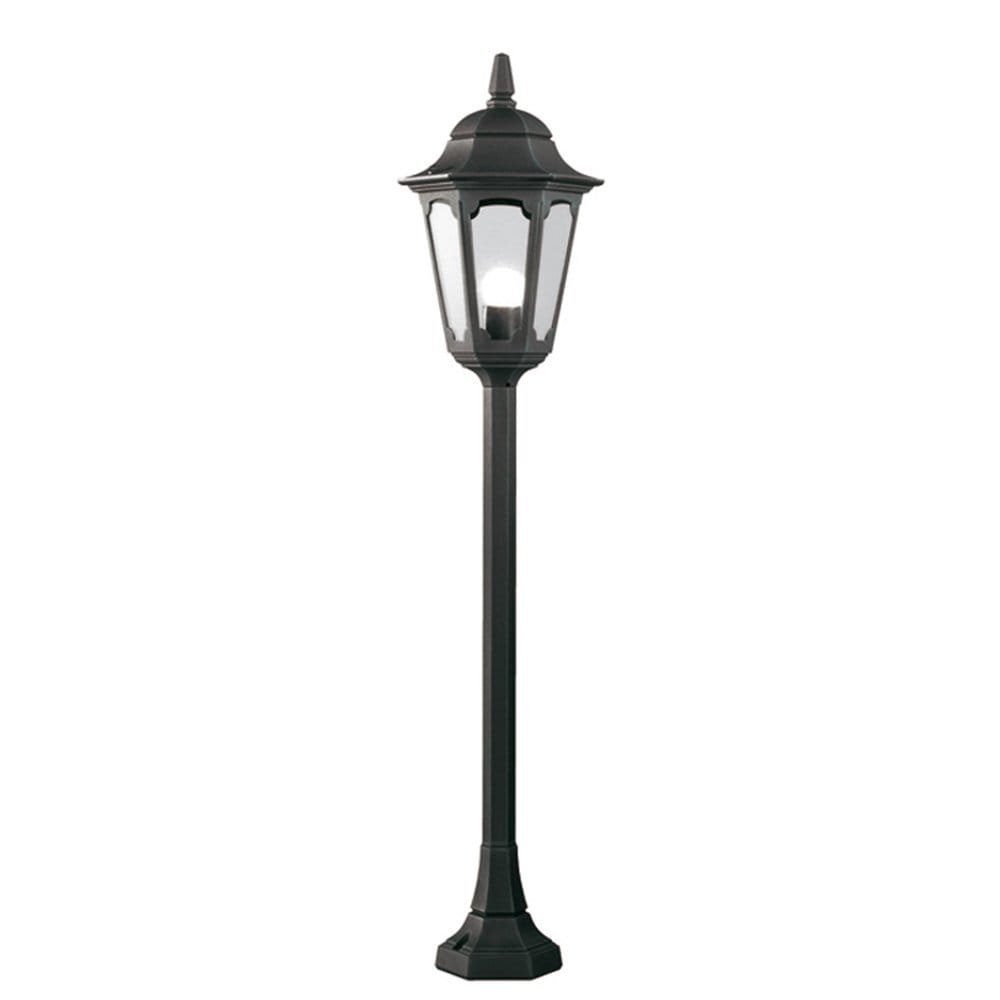 Elstead Parish Single Pillar Lantern - Black
