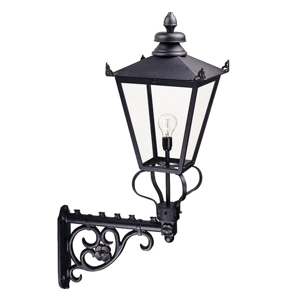 Elstead Wilmslow Single Wall Lantern - Black