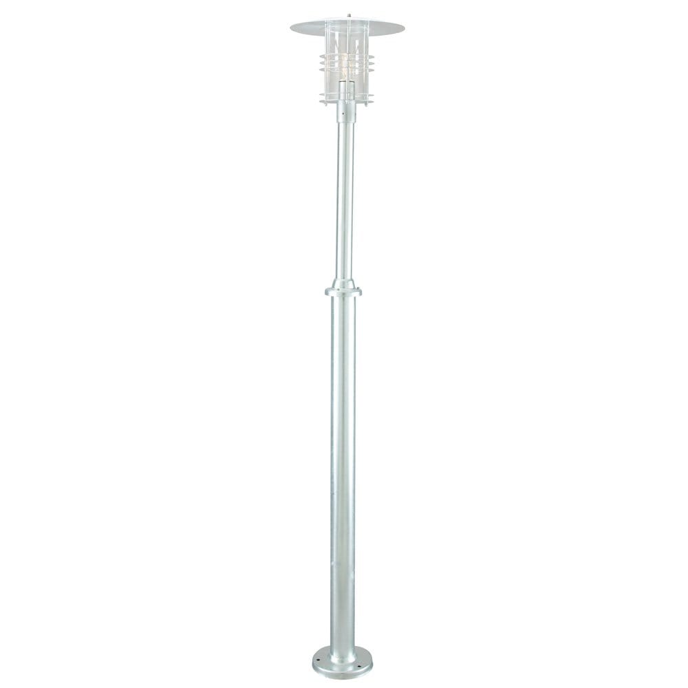 Norlys Stockholm Grande Single Lamp Post - Galvanised
